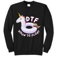 Funny Dtf River Tubing Down To Float Summer Float Trip Sweatshirt