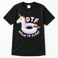 Funny Dtf River Tubing Down To Float Summer Float Trip Tall T-Shirt