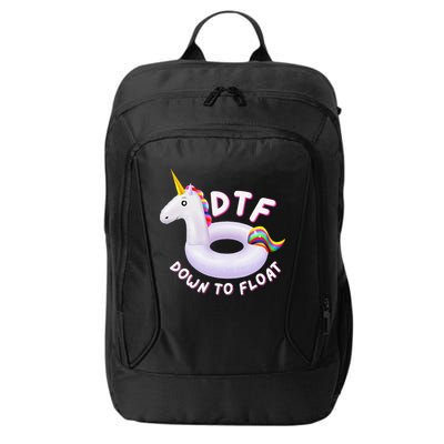Funny Dtf River Tubing Down To Float Summer Float Trip City Backpack