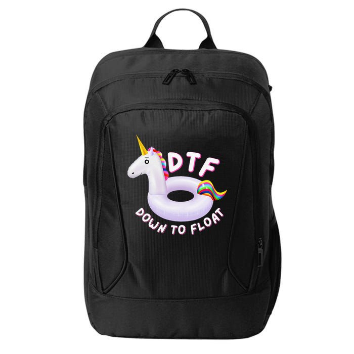Funny Dtf River Tubing Down To Float Summer Float Trip City Backpack