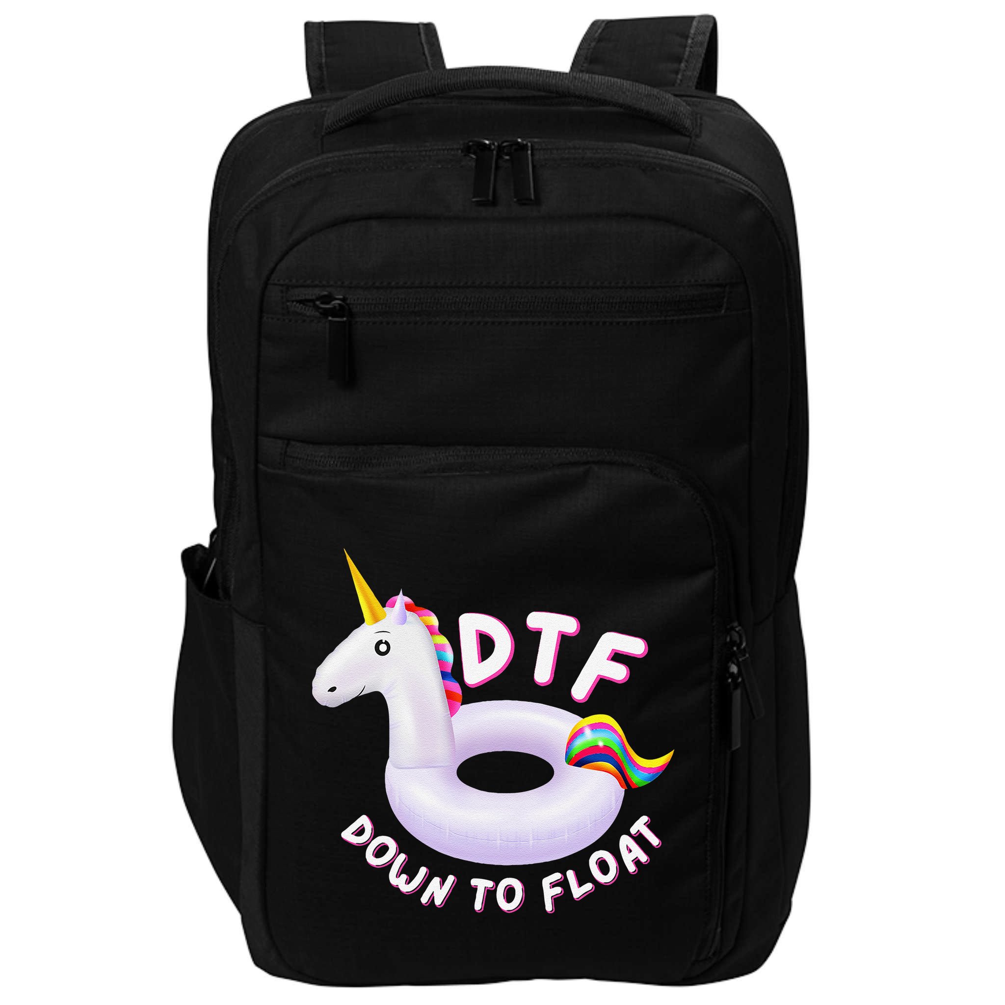Funny Dtf River Tubing Down To Float Summer Float Trip Impact Tech Backpack