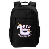 Funny Dtf River Tubing Down To Float Summer Float Trip Backpack