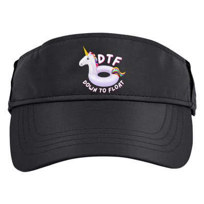 Funny Dtf River Tubing Down To Float Summer Float Trip Adult Drive Performance Visor