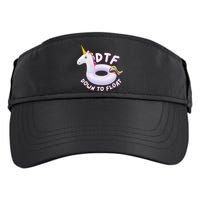 Funny Dtf River Tubing Down To Float Summer Float Trip Adult Drive Performance Visor