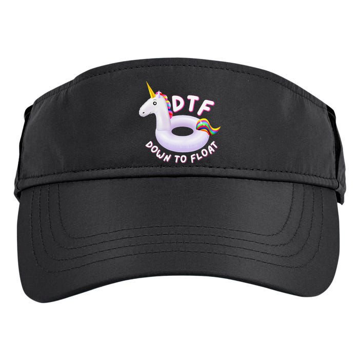 Funny Dtf River Tubing Down To Float Summer Float Trip Adult Drive Performance Visor
