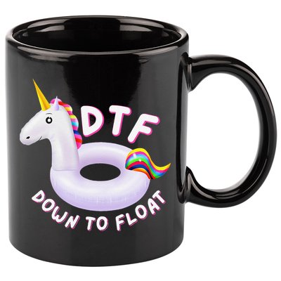 Funny Dtf River Tubing Down To Float Summer Float Trip 11oz C Handle Ceramic Mug
