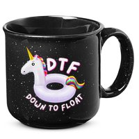 Funny Dtf River Tubing Down To Float Summer Float Trip 15oz Campfire Ceramic Mug