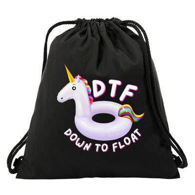 Funny Dtf River Tubing Down To Float Summer Float Trip Drawstring Bag