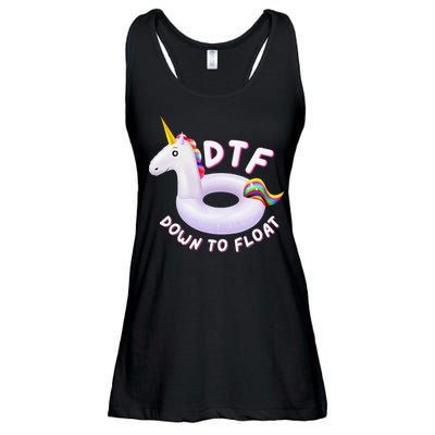 Funny Dtf River Tubing Down To Float Summer Float Trip Ladies Essential Flowy Tank