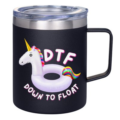 Funny Dtf River Tubing Down To Float Summer Float Trip 12oz Stainless Steel Coffee Mug