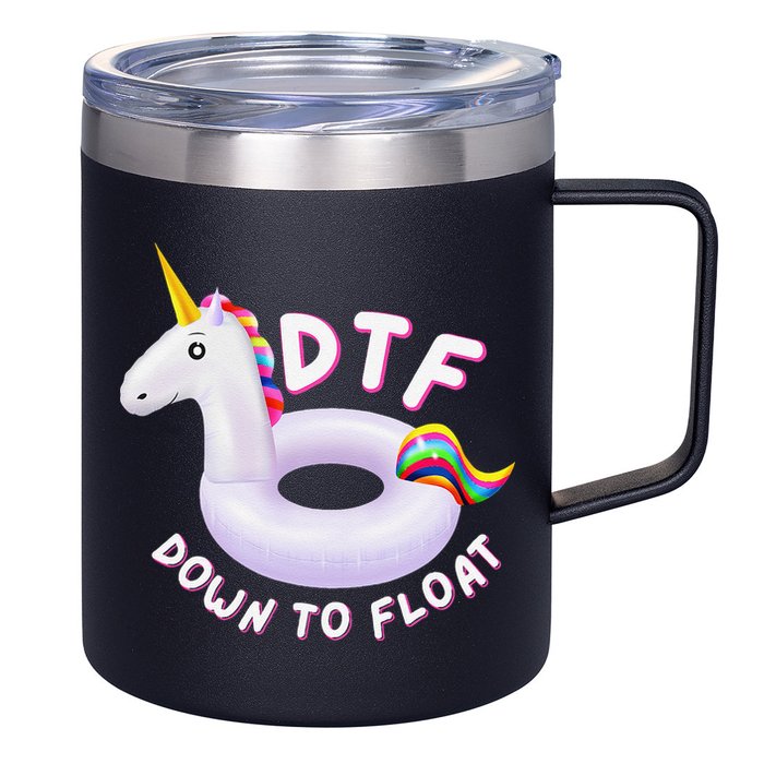 Funny Dtf River Tubing Down To Float Summer Float Trip 12oz Stainless Steel Coffee Mug