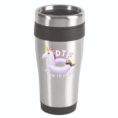 Funny Dtf River Tubing Down To Float Summer Float Trip 16oz Travel Tumbler