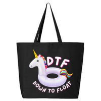 Funny Dtf River Tubing Down To Float Summer Float Trip 25L Jumbo Tote