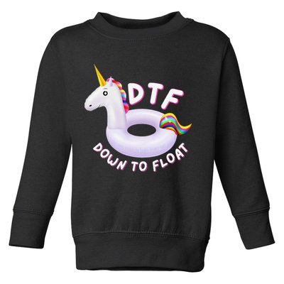 Funny Dtf River Tubing Down To Float Summer Float Trip Toddler Sweatshirt