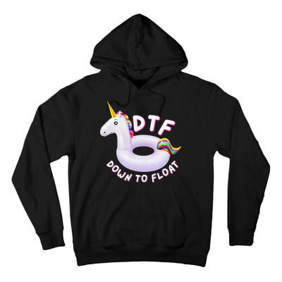 Funny Dtf River Tubing Down To Float Summer Float Trip Tall Hoodie