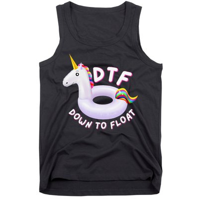 Funny Dtf River Tubing Down To Float Summer Float Trip Tank Top