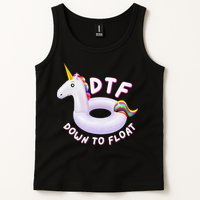 Funny Dtf River Tubing Down To Float Summer Float Trip Tank Top
