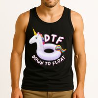 Funny Dtf River Tubing Down To Float Summer Float Trip Tank Top