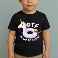 Funny Dtf River Tubing Down To Float Summer Float Trip Toddler T-Shirt