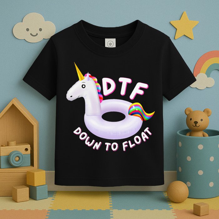 Funny Dtf River Tubing Down To Float Summer Float Trip Toddler T-Shirt
