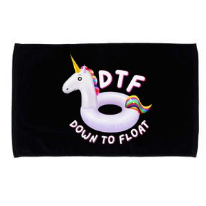 Funny Dtf River Tubing Down To Float Summer Float Trip Microfiber Hand Towel