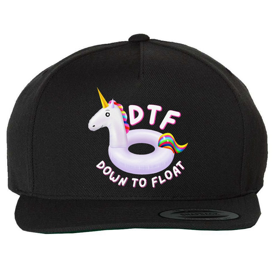 Funny Dtf River Tubing Down To Float Summer Float Trip Wool Snapback Cap