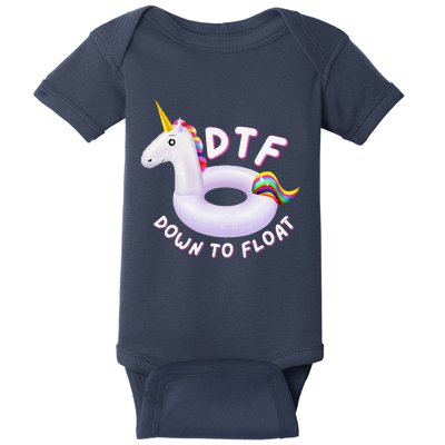 Funny Dtf River Tubing Down To Float Summer Float Trip Baby Bodysuit