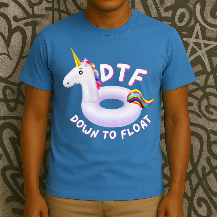 Funny Dtf River Tubing Down To Float Summer Float Trip T-Shirt