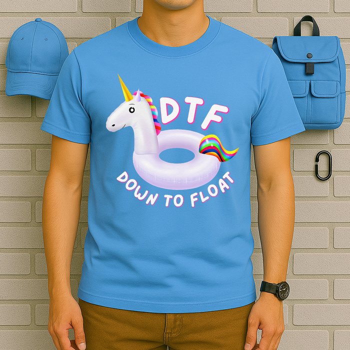 Funny Dtf River Tubing Down To Float Summer Float Trip T-Shirt