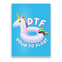 Funny Dtf River Tubing Down To Float Summer Float Trip Poster