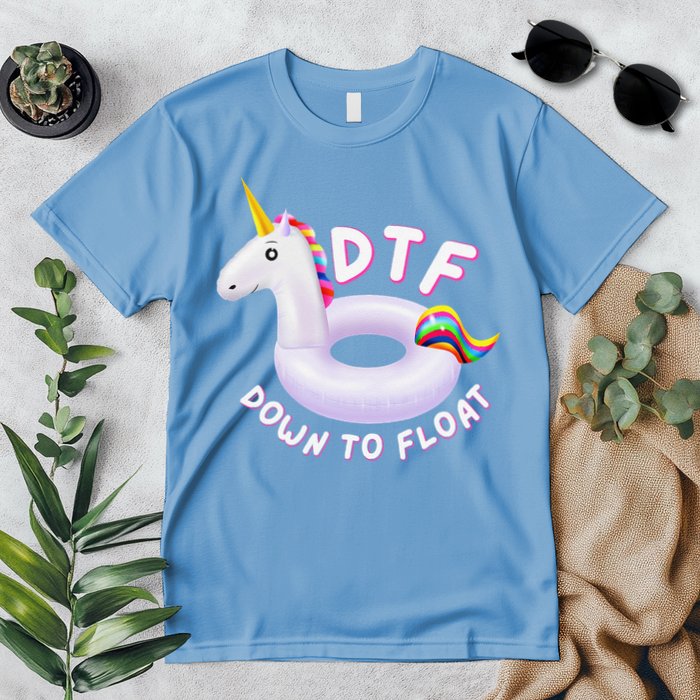 Funny Dtf River Tubing Down To Float Summer Float Trip Premium T-Shirt