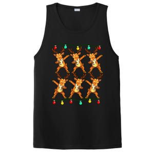 Festive Dabbing Reindeer with Xmas Lights PosiCharge Competitor Tank