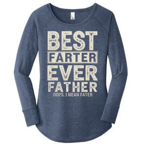 FatherS Day Retro Dad Best Farter Ever Oops I Mean Father Women's Perfect Tri Tunic Long Sleeve Shirt