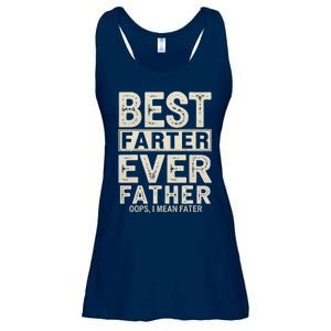 FatherS Day Retro Dad Best Farter Ever Oops I Mean Father Ladies Essential Flowy Tank