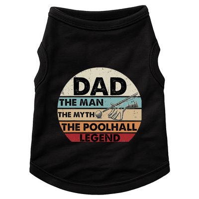 Father's Day Retro Billiard Player Dad, Billiards Pool Gift For Dad Doggie Tank