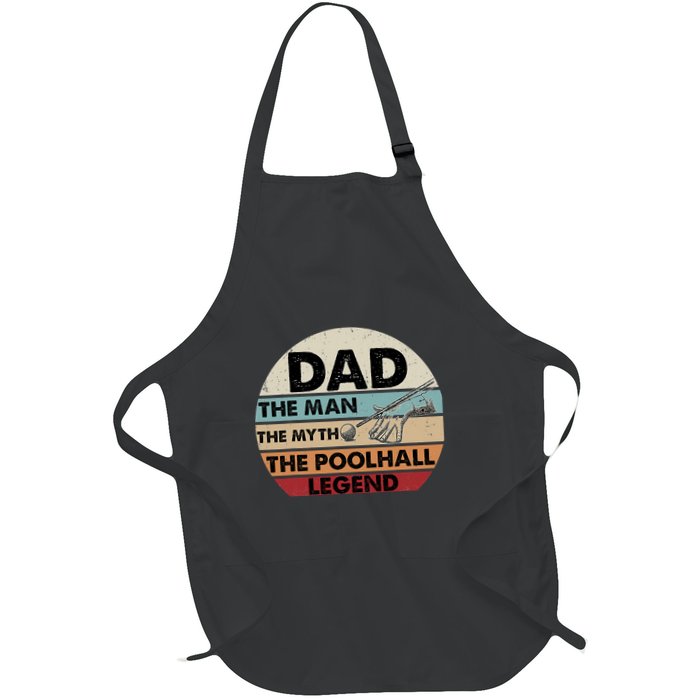 Father's Day Retro Billiard Player Dad, Billiards Pool Gift For Dad Apron