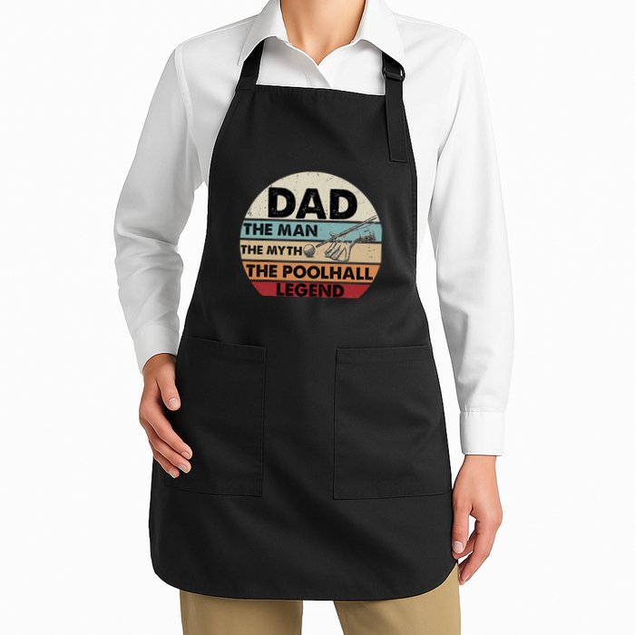 Father's Day Retro Billiard Player Dad, Billiards Pool Gift For Dad Apron