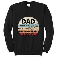 Father's Day Retro Billiard Player Dad, Billiards Pool Gift For Dad Sweatshirt