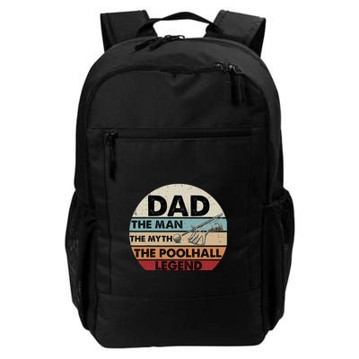 Father's Day Retro Billiard Player Dad, Billiards Pool Gift For Dad Backpack