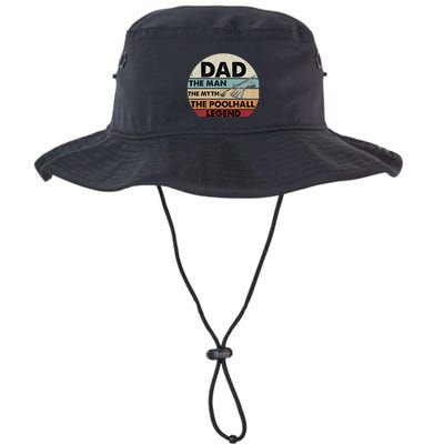Father's Day Retro Billiard Player Dad, Billiards Pool Gift For Dad Bucket Hat