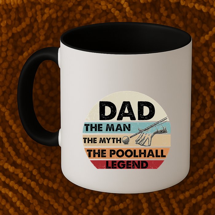 Father's Day Retro Billiard Player Dad, Billiards Pool Gift For Dad Mug