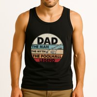 Father's Day Retro Billiard Player Dad, Billiards Pool Gift For Dad Tank Top