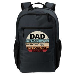 Father's Day Retro Billiard Player Dad, Billiards Pool Gift For Dad Daily Commute Backpack