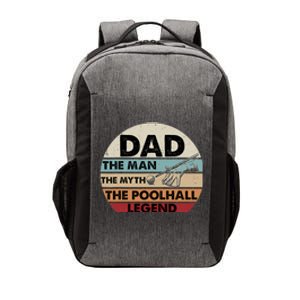 Father's Day Retro Billiard Player Dad, Billiards Pool Gift For Dad Vector Backpack