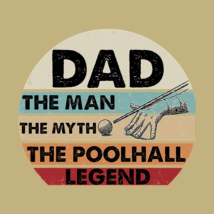 Father's Day Retro Billiard Player Dad, Billiards Pool Gift For Dad T-Shirt