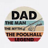 Father's Day Retro Billiard Player Dad, Billiards Pool Gift For Dad Garment-Dyed Sweatshirt