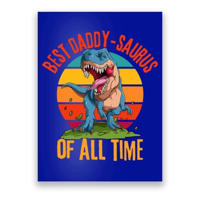 Funny Daddysaurus Rex Dad Fathers Day Dinosaur Daddy Meaningful Gift Poster