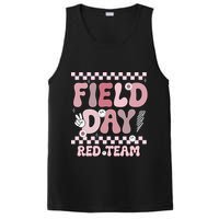 Field Day Red Team Groovy Smile Face Checkered Students PosiCharge Competitor Tank