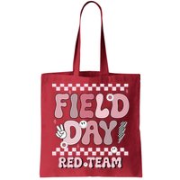 Field Day Red Team Groovy Smile Face Checkered Students Bag