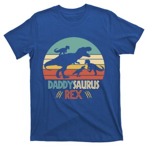 Funny Daddysaurus Rex Dinosaur Dad And Fun Tee Fathers Gift T-Shirt